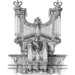 Orgel tilfelle, kapell fra King's College, Cambridge